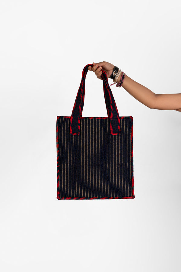 Indigo Lines Tote
