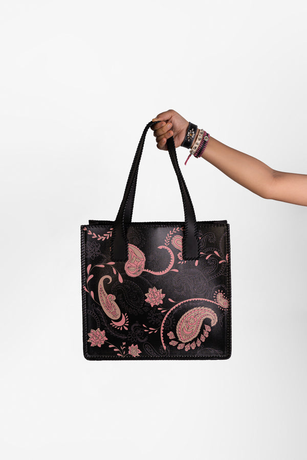 Midnight Paisley Tote